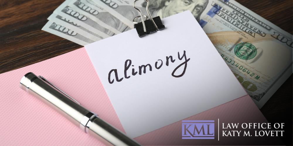 what disqualifies you from alimony in texas